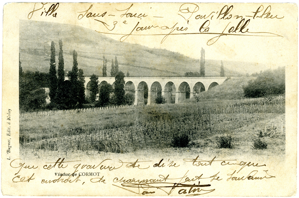 Le Viaduc de Cormot en 1902