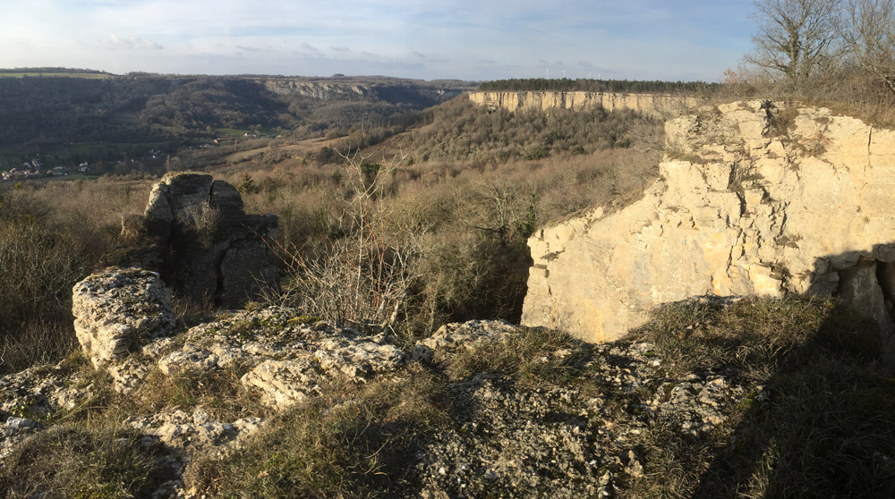 Les falaises en janvier 2019. Photo: Ivan Lattay